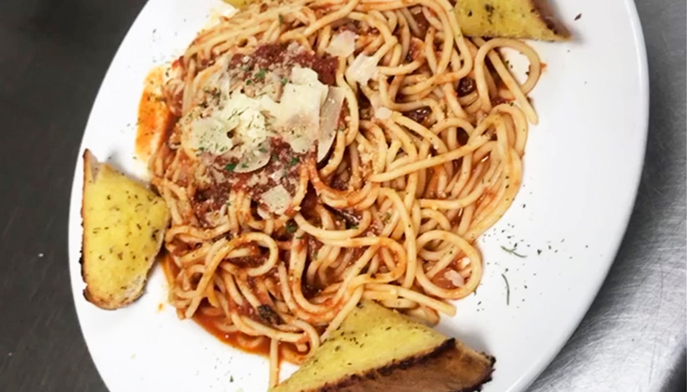 Order Spaghetti with Marinara Sauce - Pasta food online from New York New York Pizza store, La Mesa on bringmethat.com