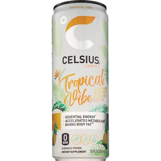 Order CELSIUS TROPICAL SPARKLING VIBE food online from Cvs store, LAKEWOOD on bringmethat.com