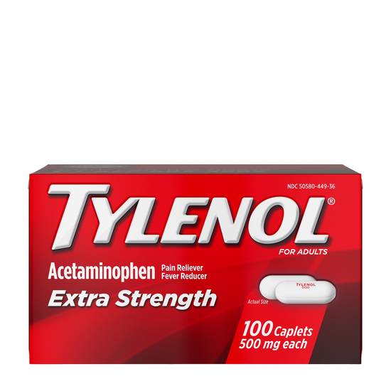 Order Tylenol Extra Strength Caplets with 500 mg Acetaminophen (200 ct) food online from Rite Aid store, DUBOIS on bringmethat.com