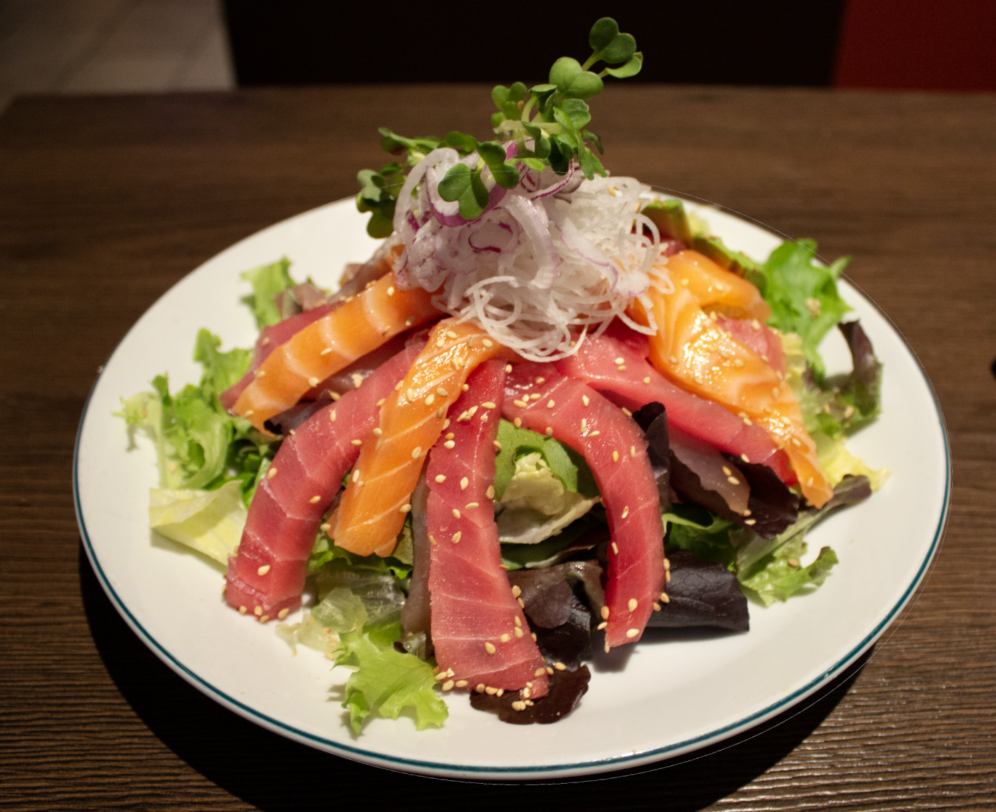Order Sashimi Salad food online from Sushiaru store, Victorville on bringmethat.com