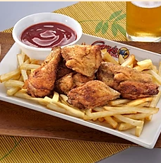 Order #1. Ten Piece Wings, Fries and Drink Combo food online from Eastside Cafe store, Anderson on bringmethat.com