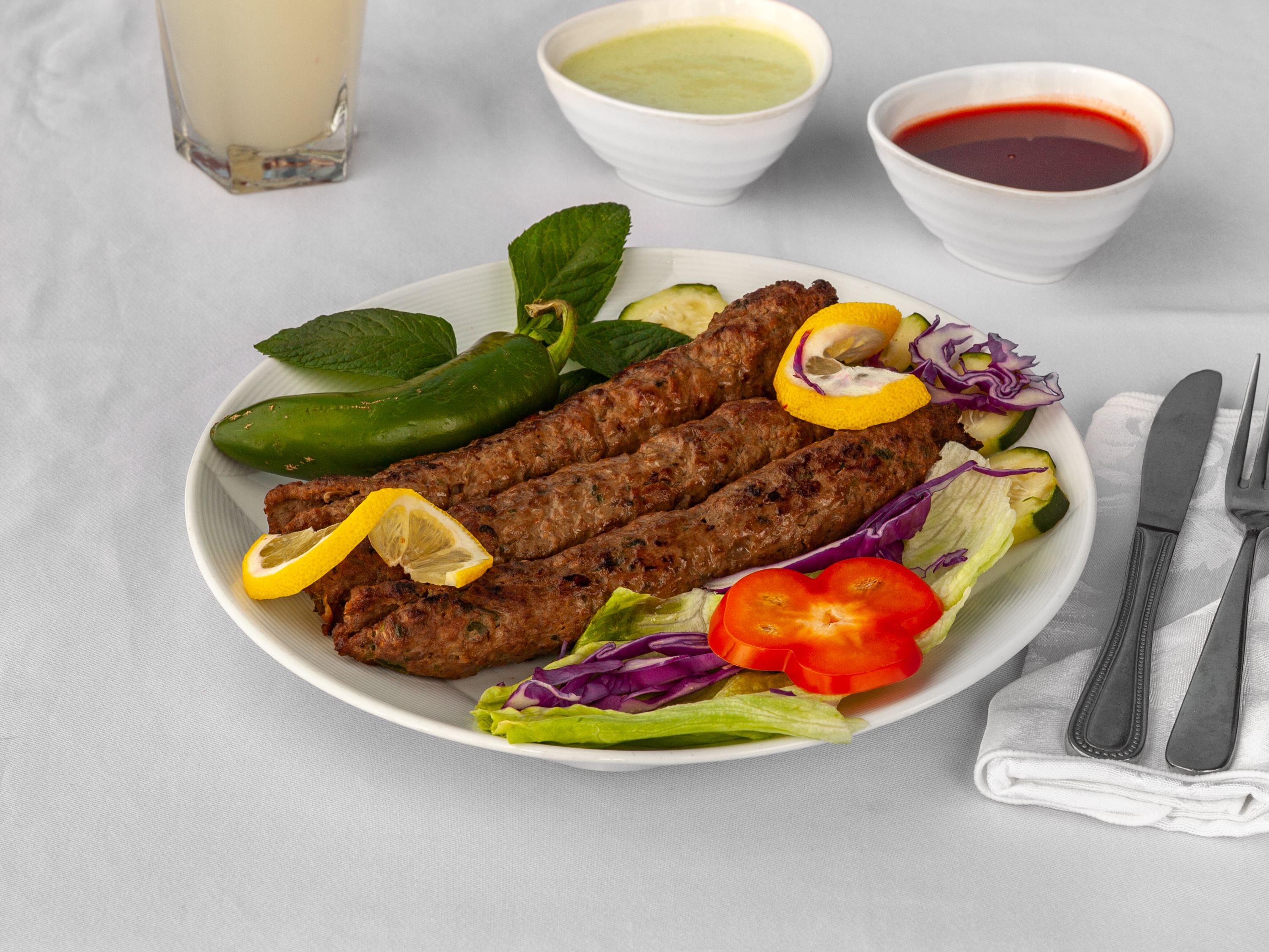 Order Lamb Seekh Kabab food online from The Little India Restaurant store, Chicago on bringmethat.com