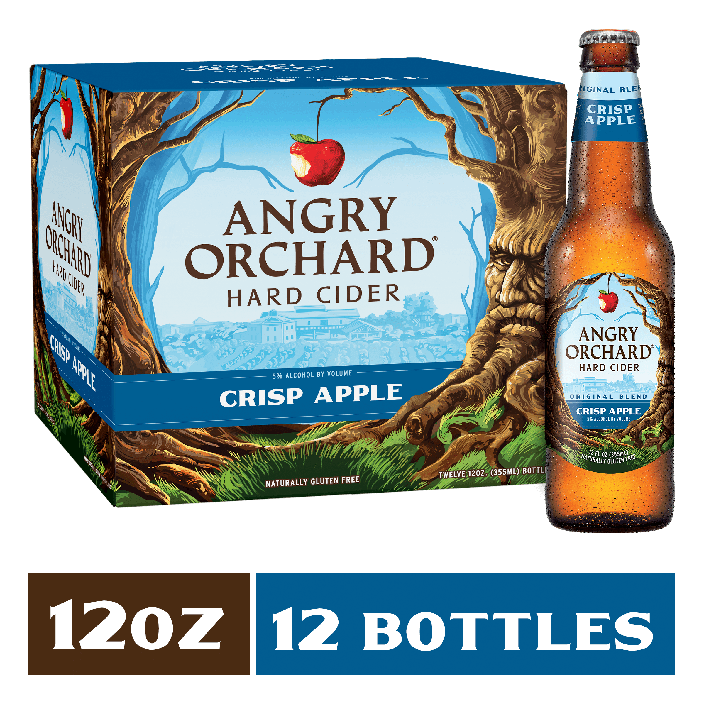 Order Angry Orchard Crisp Apple - 12 pack 12oz bottles (Room Temp NOT COLD) food online from Cactus Food Mart store, Scottsdale on bringmethat.com