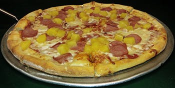 Order Hawaiian Pizza - Small 12" food online from Primas Pasta & Pizza Restaurant store, Fort Worth on bringmethat.com
