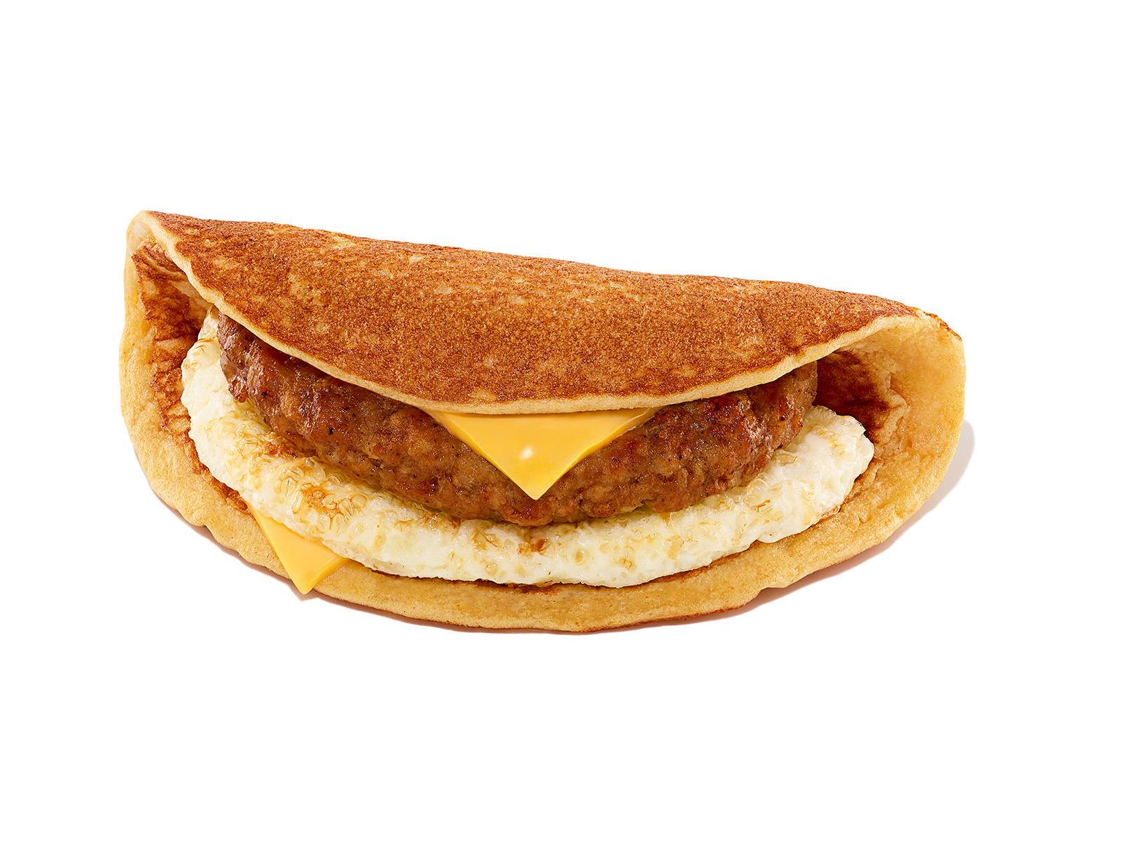 Order Pancake Wake-Up Wrap® - Sausage, Egg & Cheese food online from Dunkin store, Southport on bringmethat.com