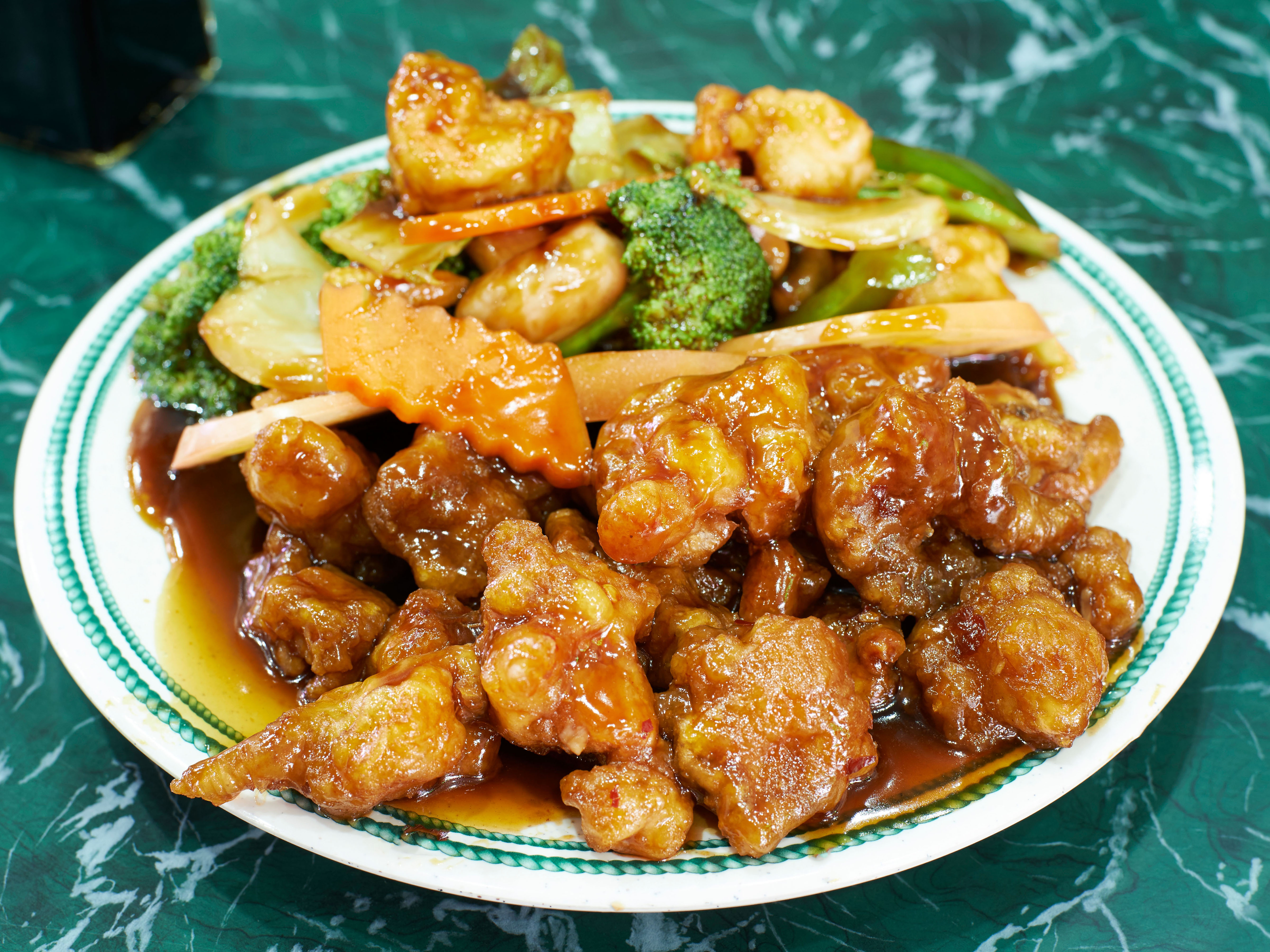 Order C17. Dragon and Phoenix food online from Halal Kitchen Chinese Restaurant store, Maspeth on bringmethat.com