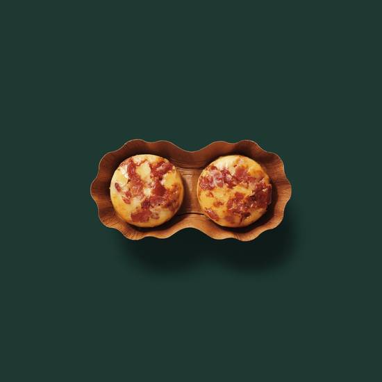 Order Bacon & Gruyère Egg Bites food online from Starbucks store, Raleigh on bringmethat.com