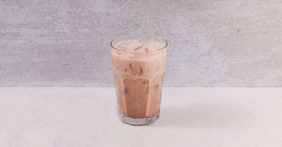 Order Iced Belgian Chocolate (already pre made with whole milk) food online from La Creme Cafe store, Los Angeles on bringmethat.com