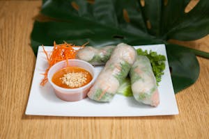 Order 2. Summer Rolls (Vegetarian) food online from Thai Wok-In & Go store, Dallas on bringmethat.com
