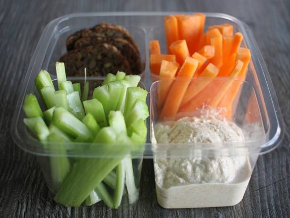 Order HUMMUS SNACK PACK food online from The Pureganic Cafe store, Rye on bringmethat.com