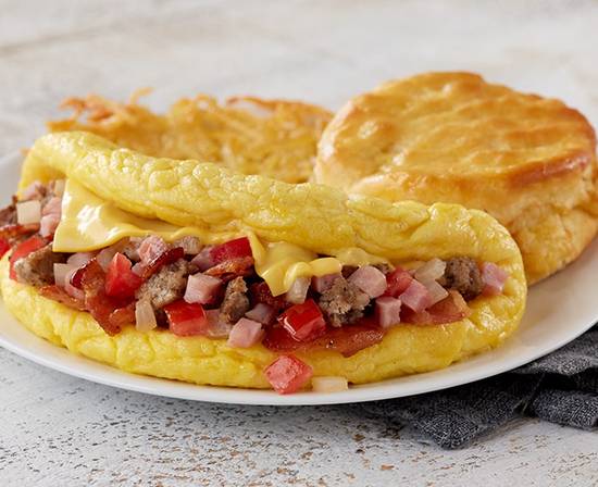 Order Omelet-Meat Lover's food online from Huddle House store, Owens Cross Roads on bringmethat.com