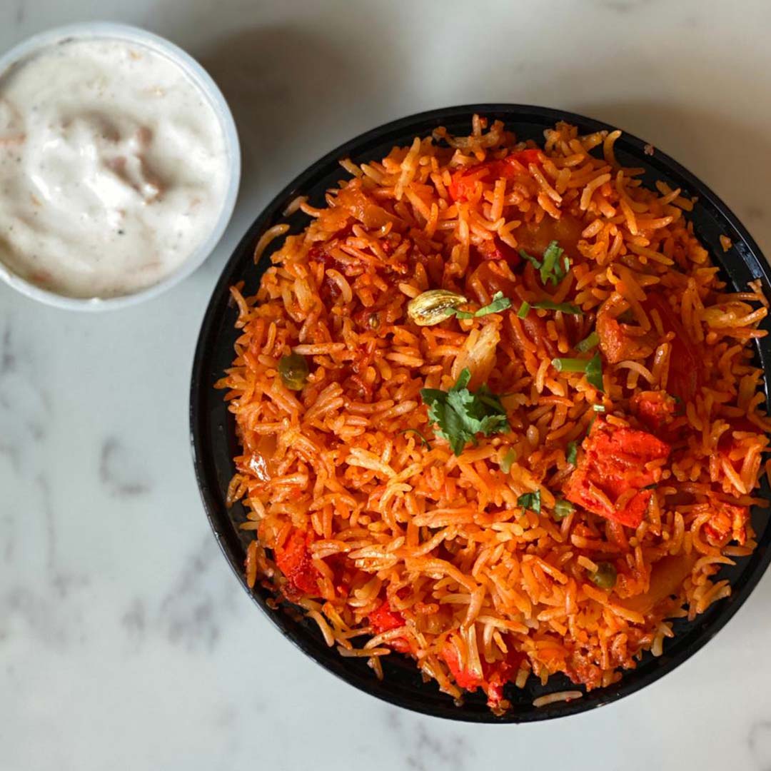 Order Paneer Tikka Biryani food online from Desi Galli store, New York on bringmethat.com