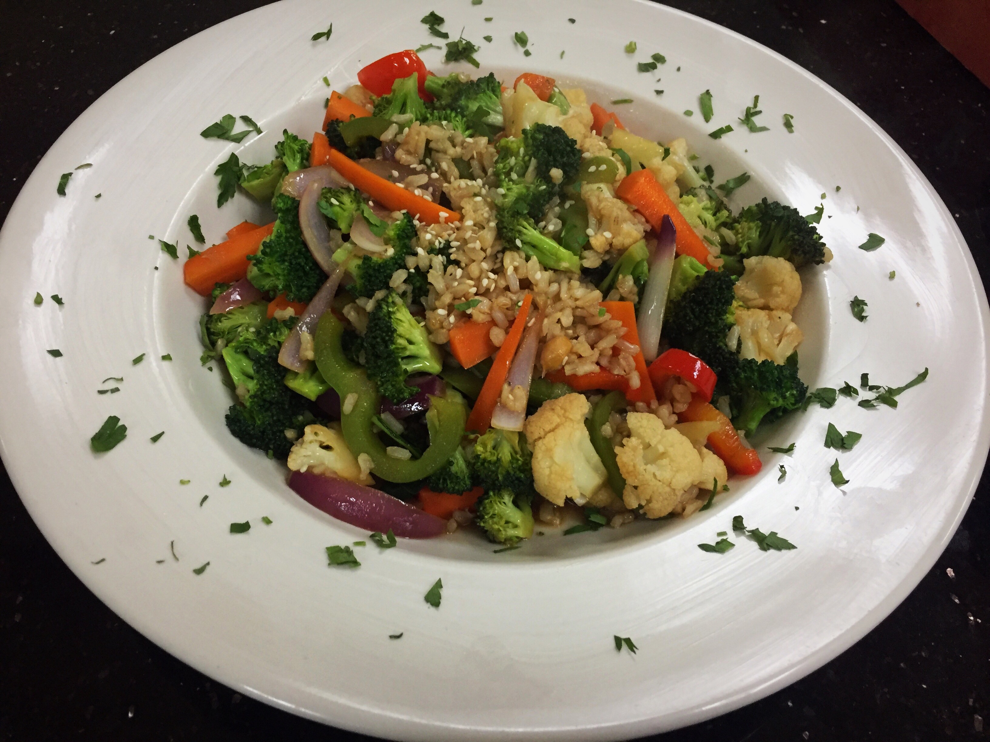 Order Sesame and Vegetable Stir Fry  food online from Healthy Garden & Gourmet Pizza store, Collingswood on bringmethat.com