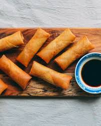 Order A1. Two Pieces Vegetable Egg Rolls food online from Daily Sushi store, Parkville on bringmethat.com