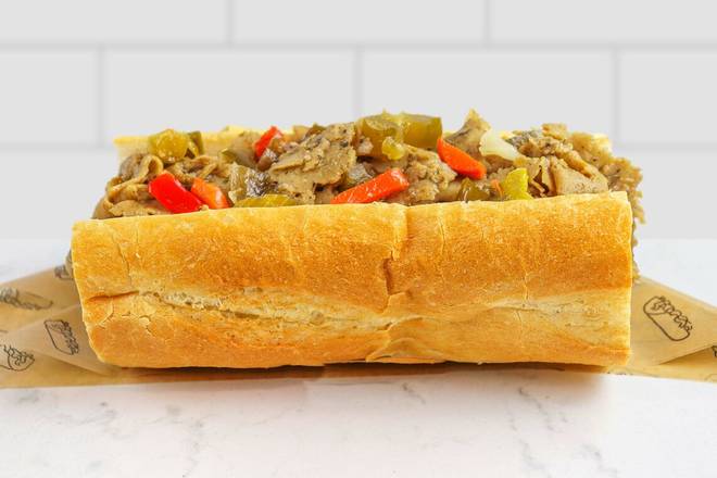 Order Plant-Based Italian Beefless Sandwich food online from Buona store, Oak Lawn on bringmethat.com