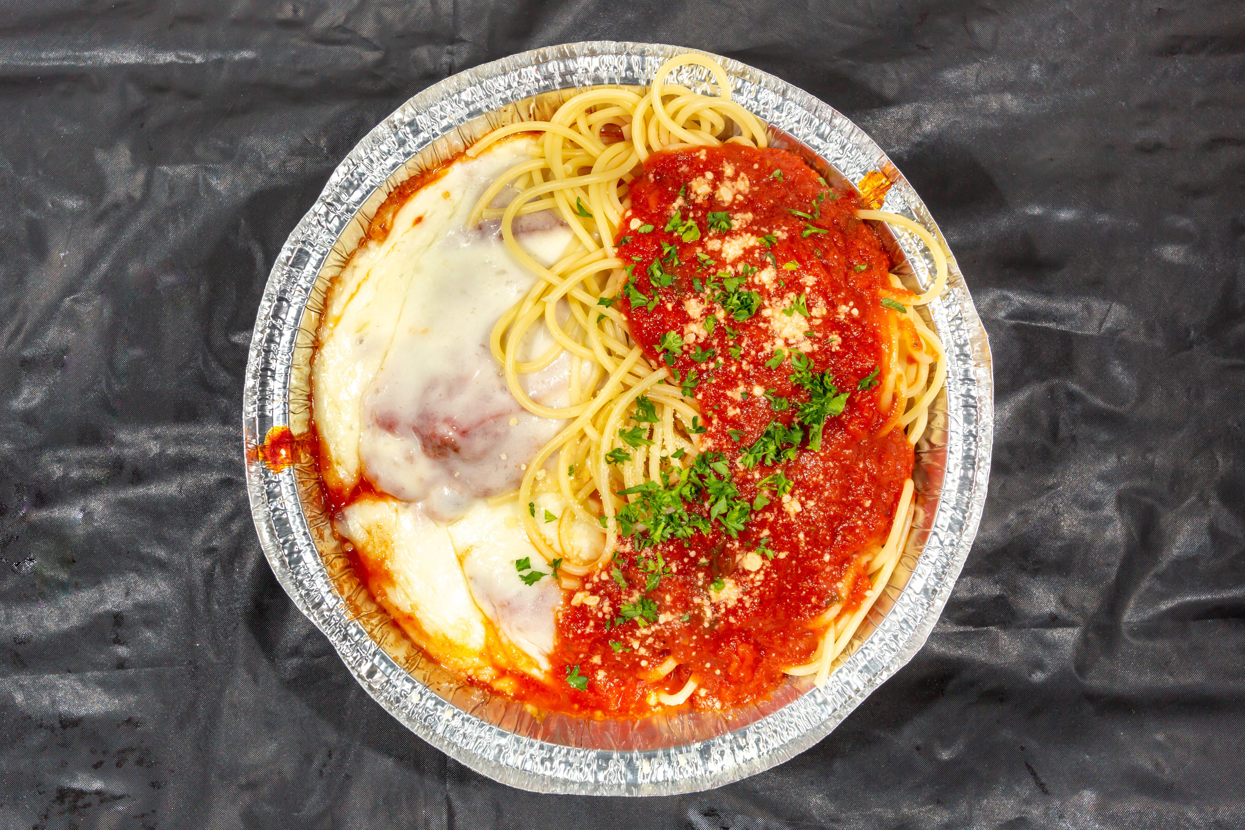 Order Chicken Parmigiana - Entree food online from Drake Pizza store, Allentown on bringmethat.com