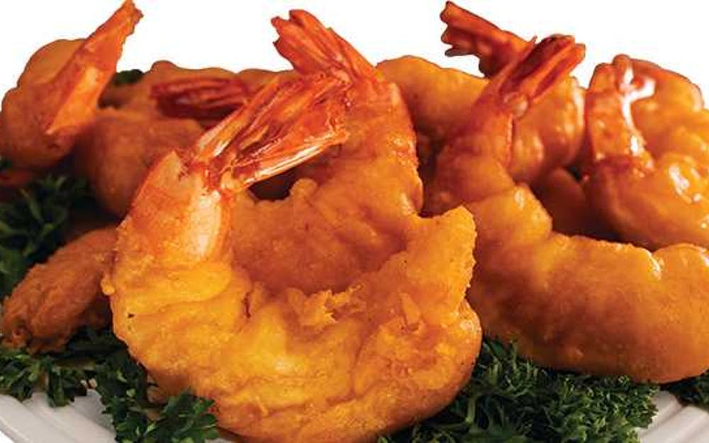 Order Colossal Shrimp - 3 Pieces food online from Happy's Pizza store, Detroit on bringmethat.com