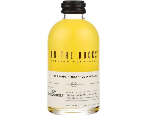 Order OTR-ON THE ROCKS THE JALAPENO PINEAPPLE MARGARITA TRES GENERACIONES 40 food online from House Of Wine store, New Rochelle on bringmethat.com