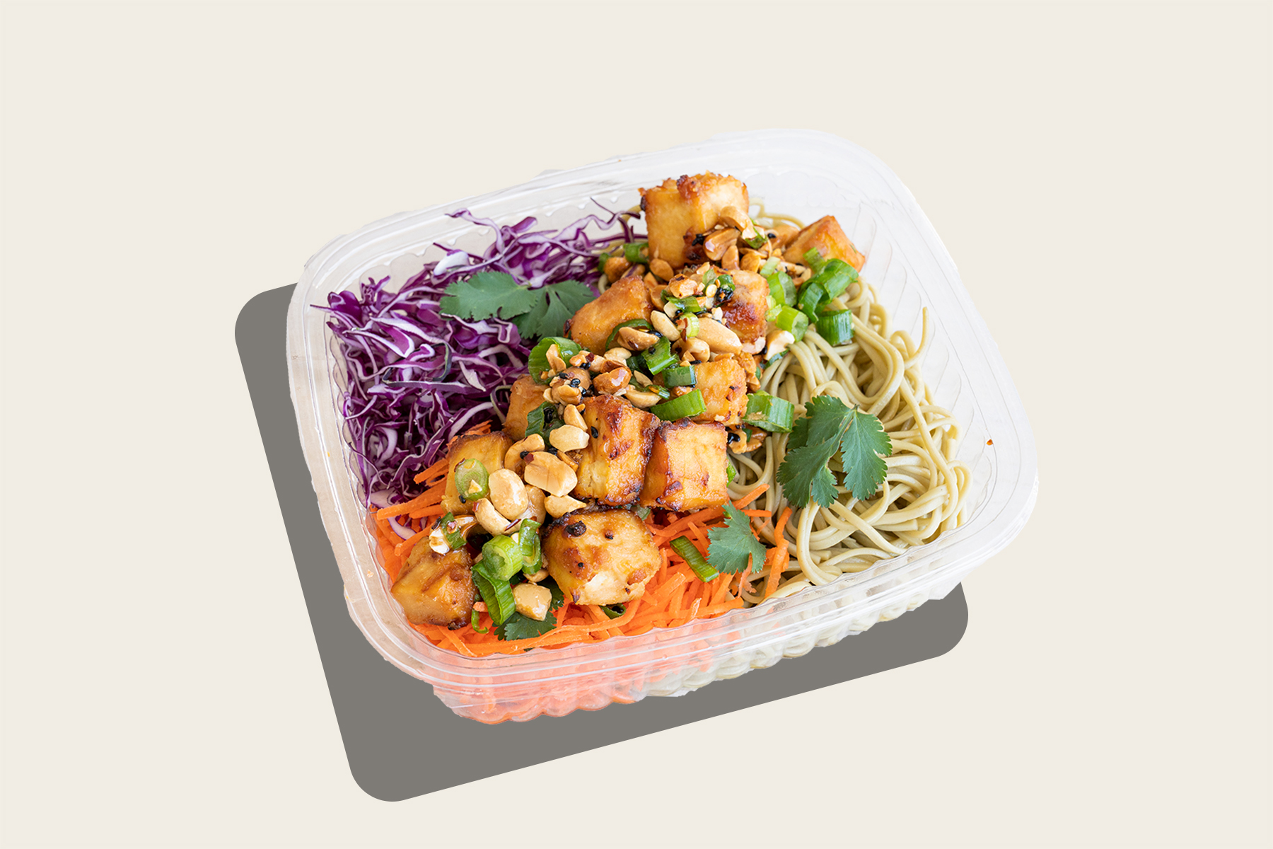 Order Green Tea Soba Noodle Salad with Miso Tofu food online from Proper Food store, New York on bringmethat.com