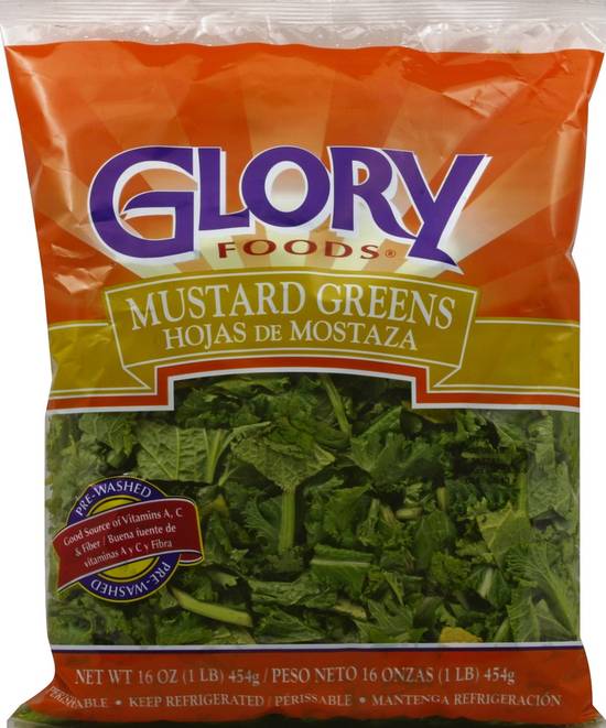 Order Glory Foods · Mustard Greens (16 oz) food online from Jewel-Osco store, Des Plaines on bringmethat.com