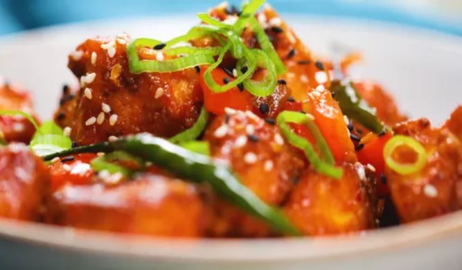 Order Chilli Paneer food online from Manhattan Indian Flavor store, New York on bringmethat.com