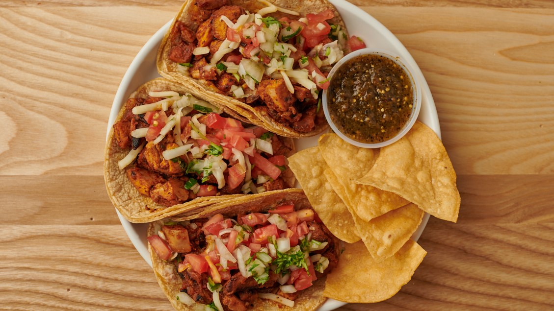 Order BAJA CHICKEN TACOS food online from Burrito Beach store, Chicago on bringmethat.com