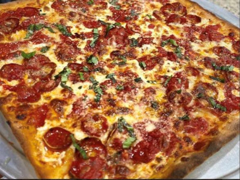 Order Grandma Pizza Slice - Slice food online from Ciccios Pizza store, Brooklyn on bringmethat.com