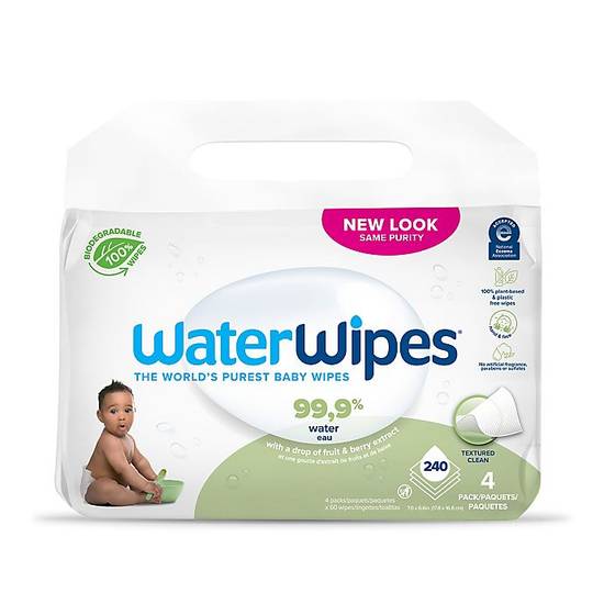 Order WaterWipes® Biodegradable 240-Count Baby Wipes-Textured Clean food online from Buybuy Baby store, Snellville on bringmethat.com