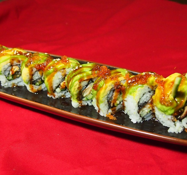 Order Caterpillar Roll food online from Joy Sushi store, Mountain View on bringmethat.com