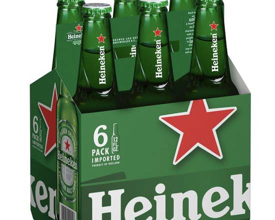 Order Heineken, 6pk-12oz bottled beer (5.0% ABV) food online from Loma Mini Market store, Long Beach on bringmethat.com