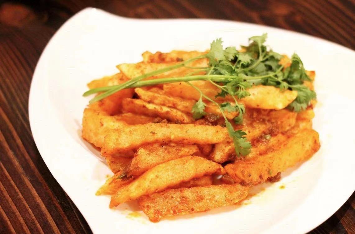 Order Spicy Curly Fries food online from Dun Huang store, Brooklyn on bringmethat.com