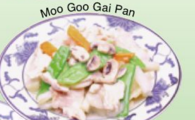Order 53. Moo Goo Gai Pan food online from Wok N Roll store, Anderson on bringmethat.com