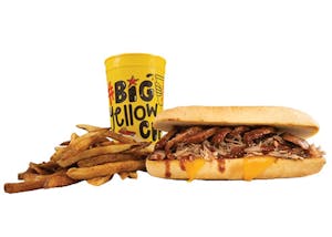 Order ‘Cue Combo – Westerner Sandwich food online from Dickey Barbecue Pit: Weatherford store, Weatherford on bringmethat.com