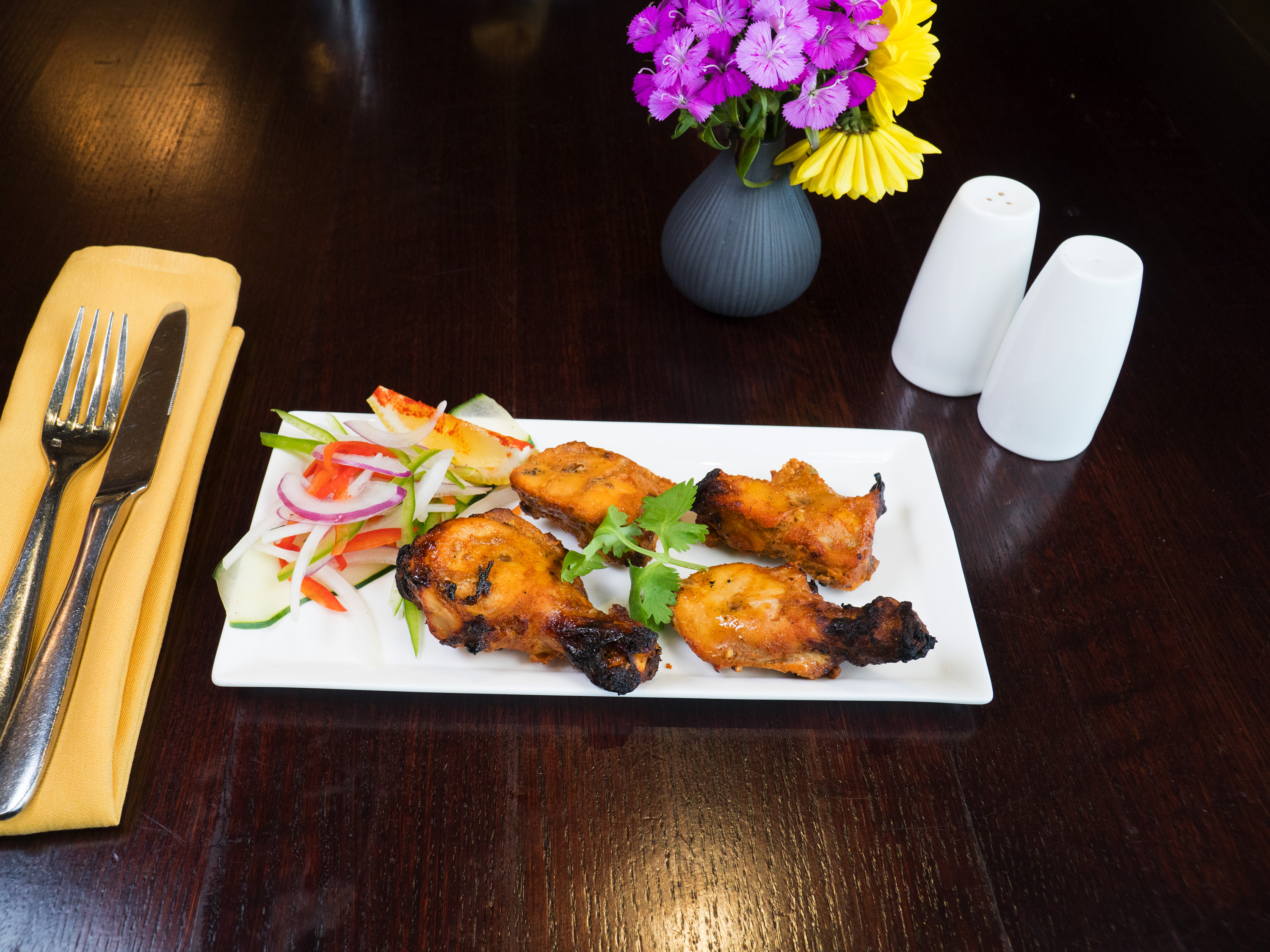 Order Tandoori Chicken food online from Saffron Fine Indian Cuisine store, Ashburn on bringmethat.com