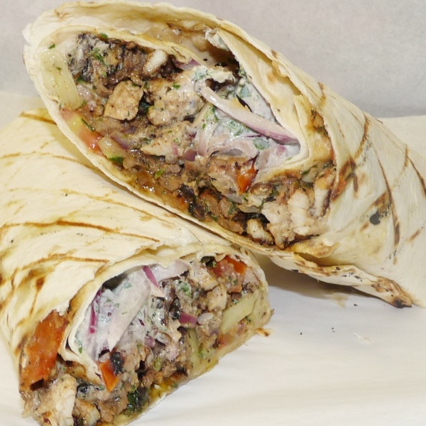Order Chicken Shawarma Wrap food online from Pharaohs Egyptian Restaurant store, San Francisco on bringmethat.com