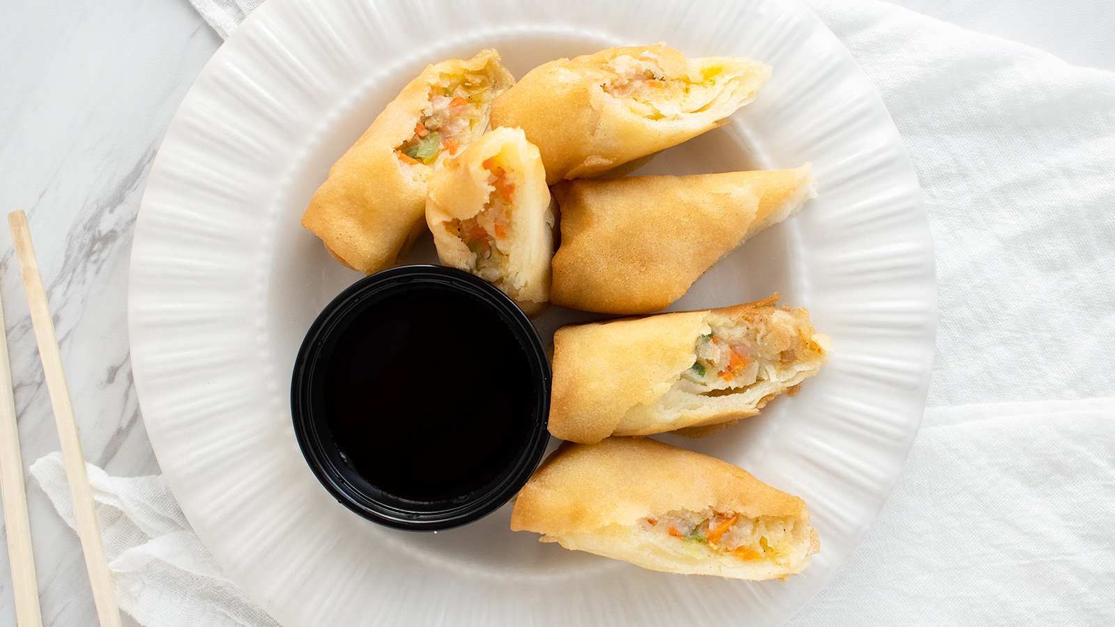Order Fried Vegetable Spring Rolls food online from Sushi 101 store, Charleston on bringmethat.com