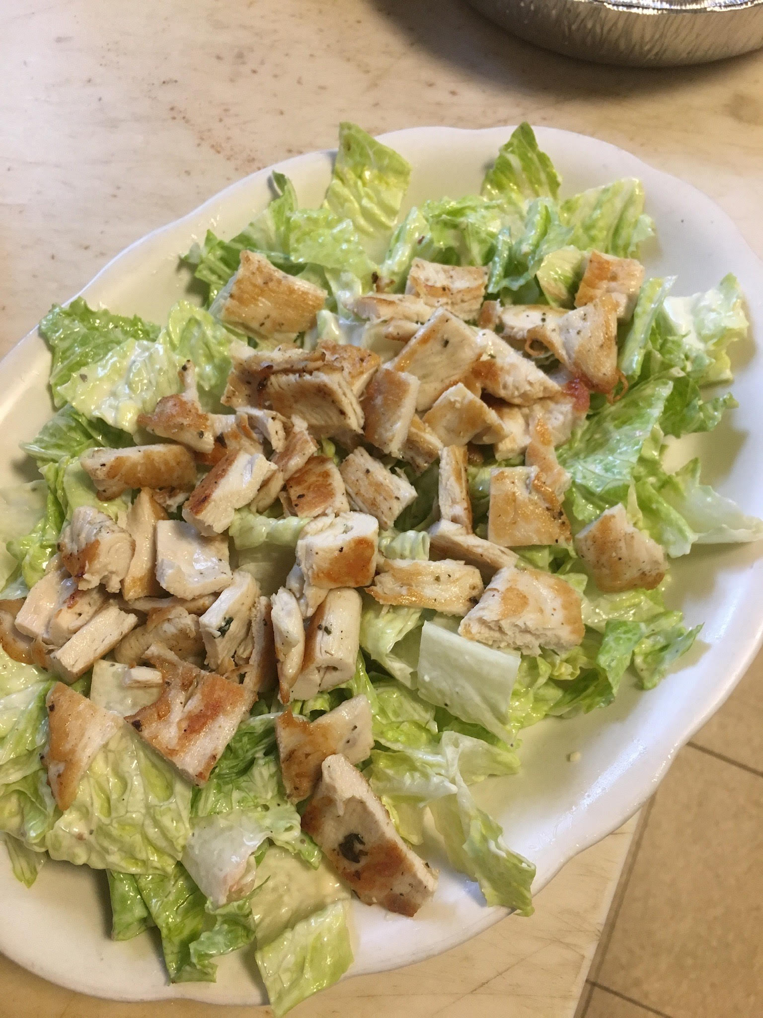 Order Caesar Salad with Chicken food online from Nicky G's at Pat's Pizzeria store, Pompton Lakes on bringmethat.com