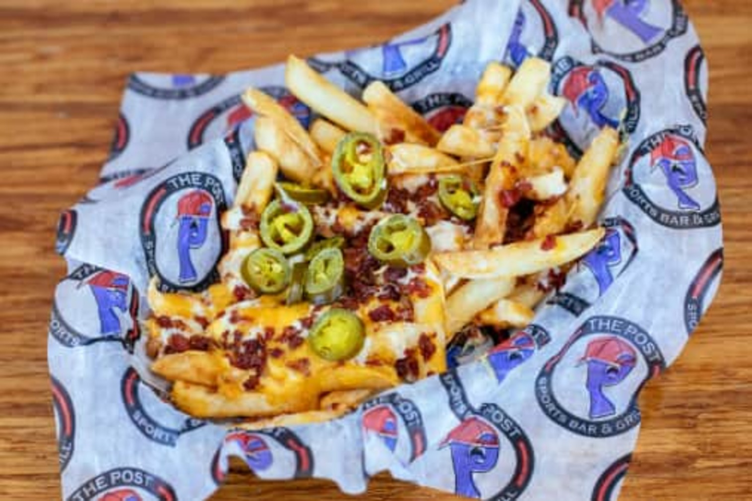 Order Side of Loaded Fries food online from The Post Sports Bar & Grill store, Creve Coeur on bringmethat.com