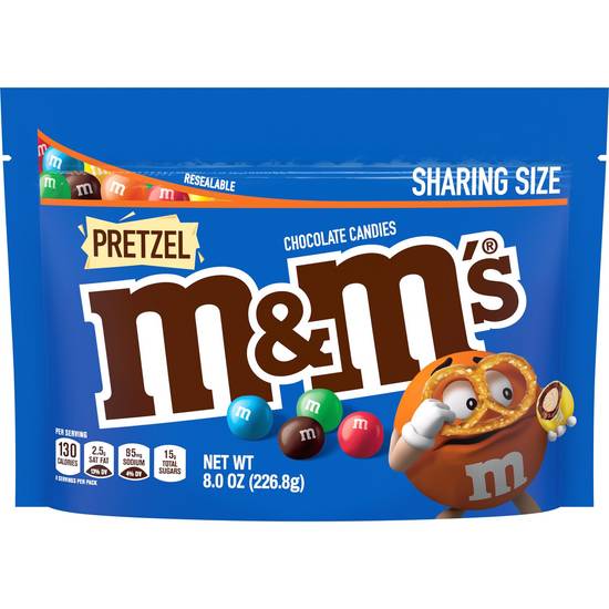 Order M&M'S Pretzel Milk Chocolate Candy, Sharing Size, 8 oz Bag food online from CVS store, BRYAN on bringmethat.com