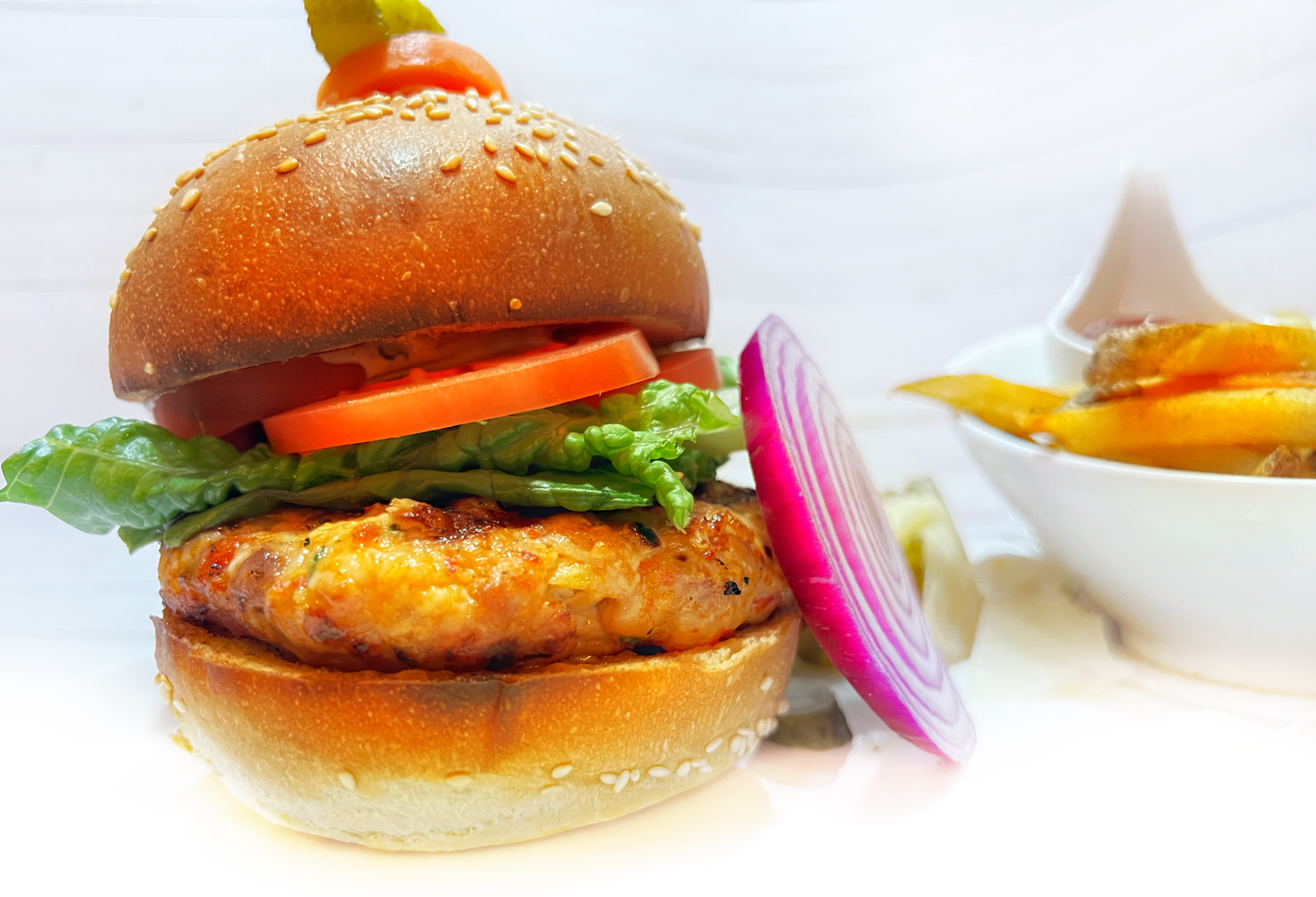 Order Spiced Chicken Burger food online from Antalia store, New York on bringmethat.com