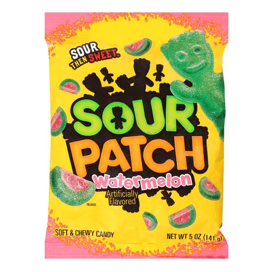 Order Sour Patch Watermelon Soft & Chewy Candies food online from Pepack Sunoco store, Peapack on bringmethat.com