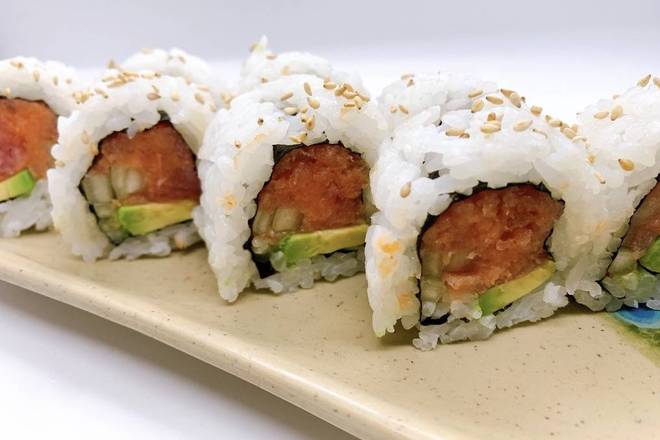 Order Spicy Tuna Roll (8 pcs) food online from Narumi Sushi store, Lemon Grove on bringmethat.com