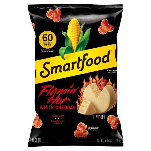 Order Smartfood · Flamin' Hot White Cheddar Flavored Popcorn (6.3 oz) food online from Mesa Liquor store, Mesa on bringmethat.com
