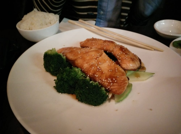 Order Salmon Teriyaki food online from Sushi Oya store, New York on bringmethat.com