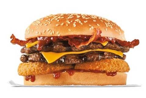 Order Double Western Bacon Cheeseburger food online from Carl's Jr. store, Oklahoma City on bringmethat.com