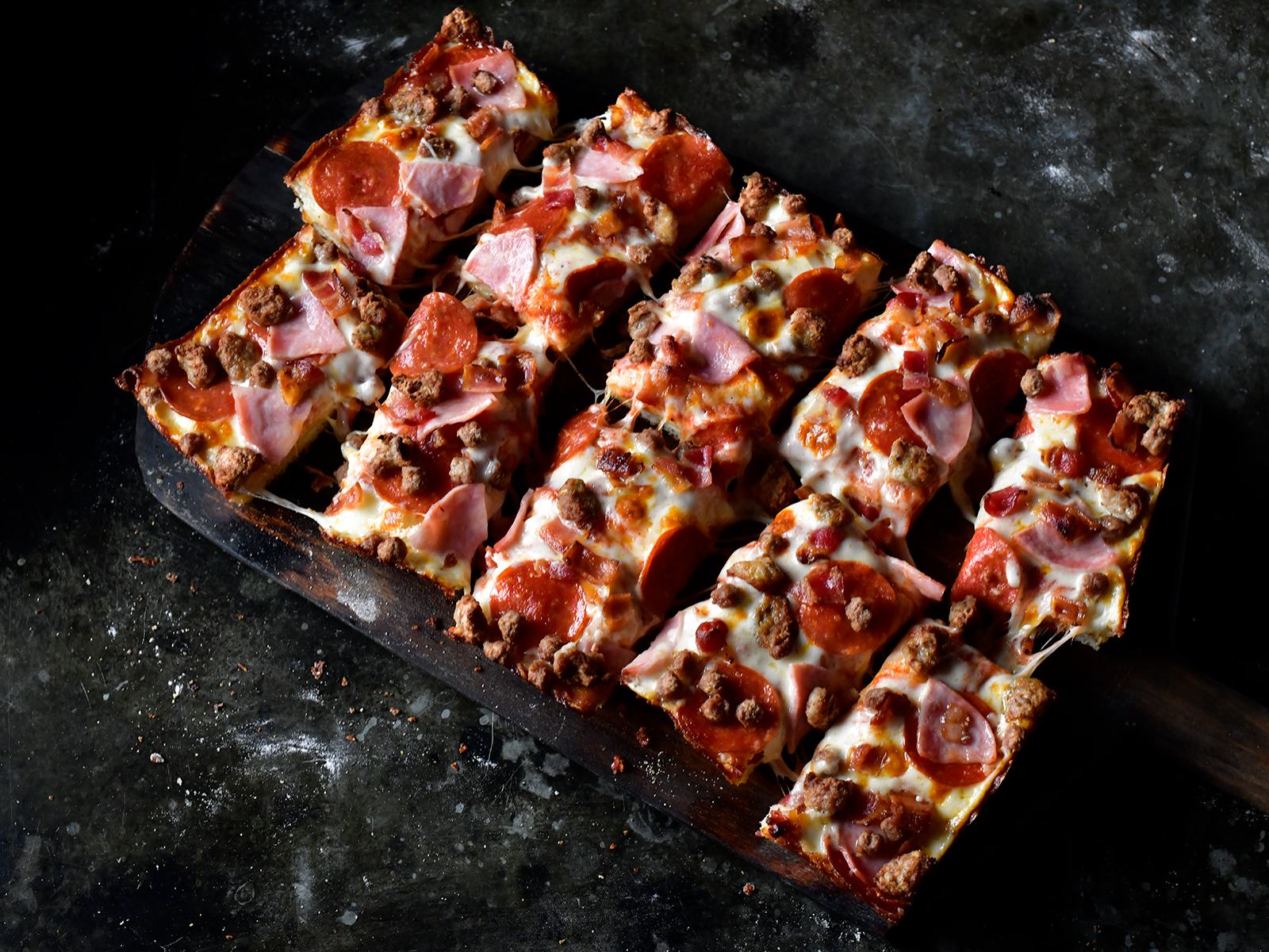 Order Square All Meaty food online from Jet's Pizza store, Huntersville on bringmethat.com