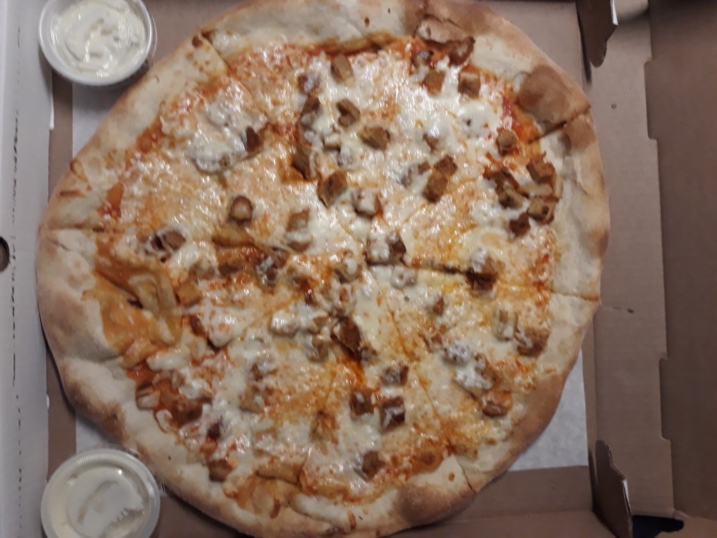 Order Buffalo Chicken Pizza food online from Pizzeria Pesto store, Philadelphia on bringmethat.com