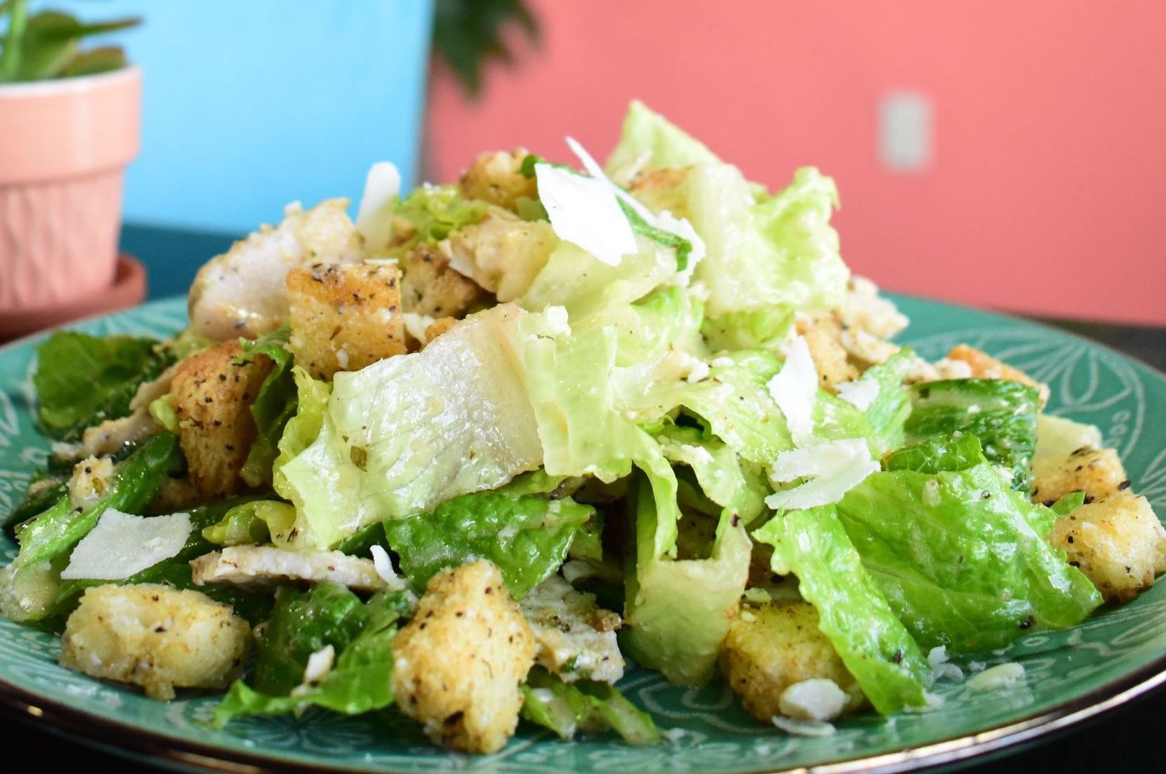 Order Chicken Caesar Salad food online from Carmel Cafe store, Brea on bringmethat.com