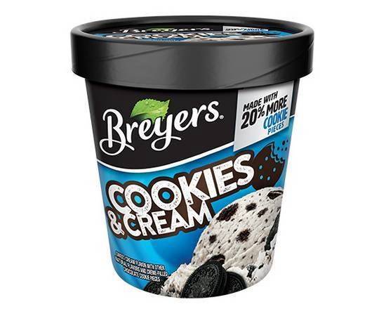 Order Breyers Cookies & Cream 16 oz food online from Burgerim store, Riverside on bringmethat.com