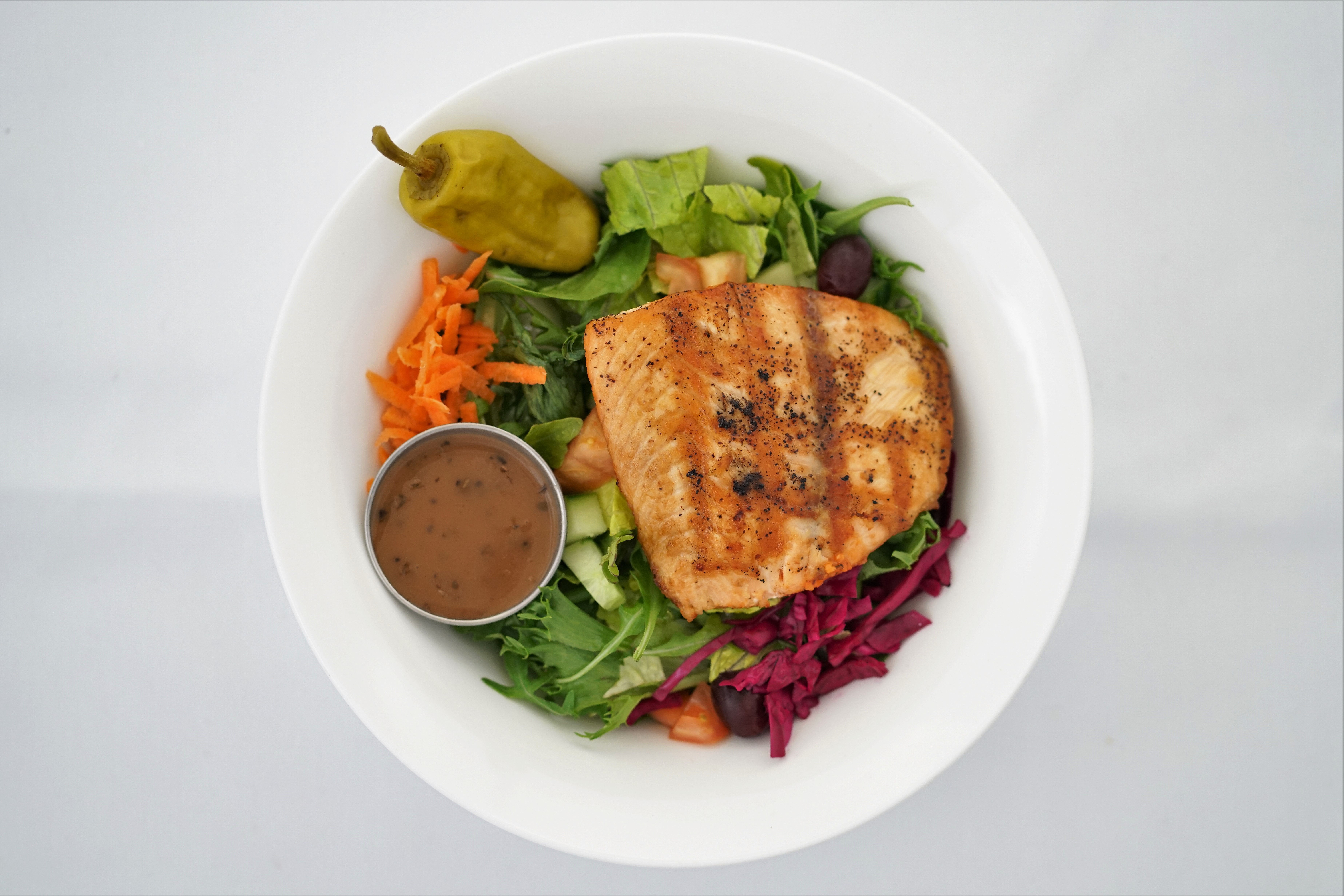 Order Salmon Salad food online from Lezzet Restaurant store, Centreville on bringmethat.com